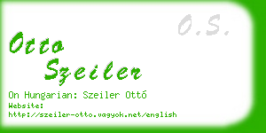 otto szeiler business card
